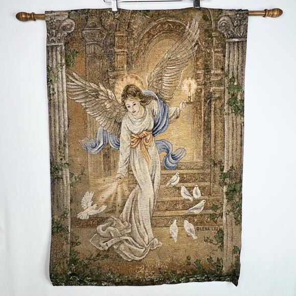 Tapisserie Mural Lena Liu - Angel Of Love - 1,80m X 1,25m - Art Déco